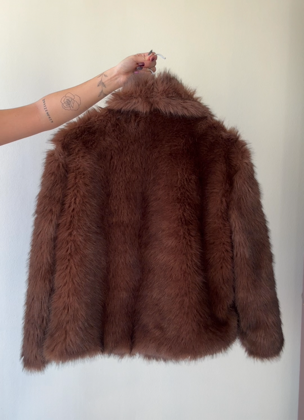 Chaqueta efecto piel Nina