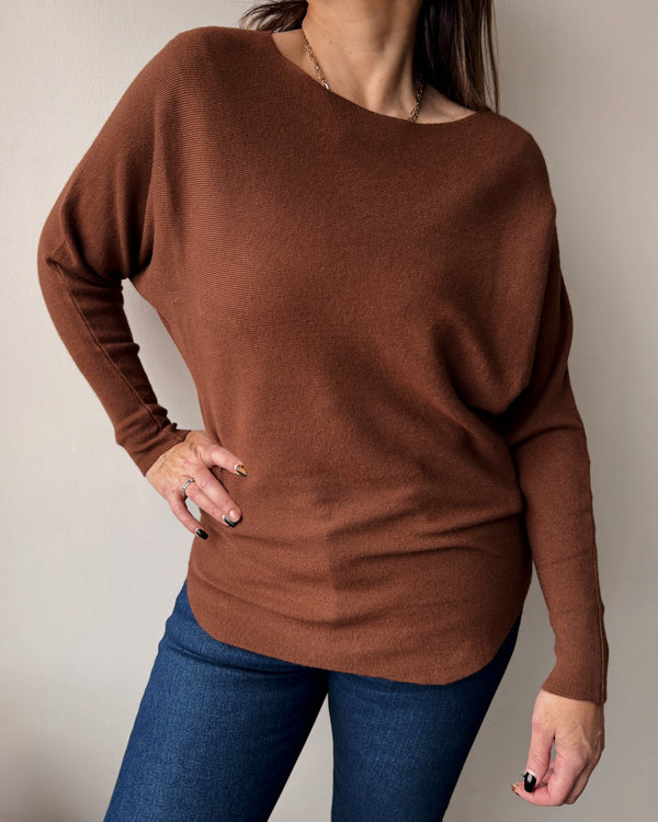 Sweater murciélago básico