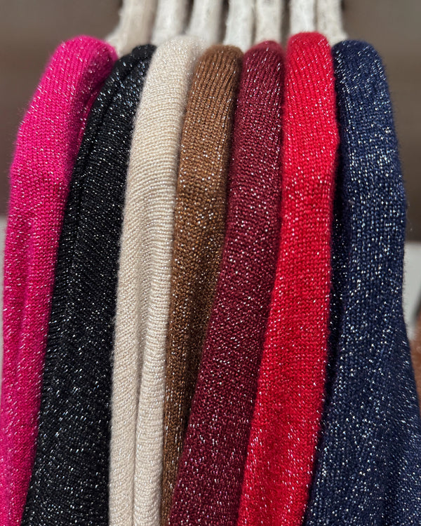 Sweater murciélago brillos
