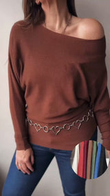 Sweater murciélago básico